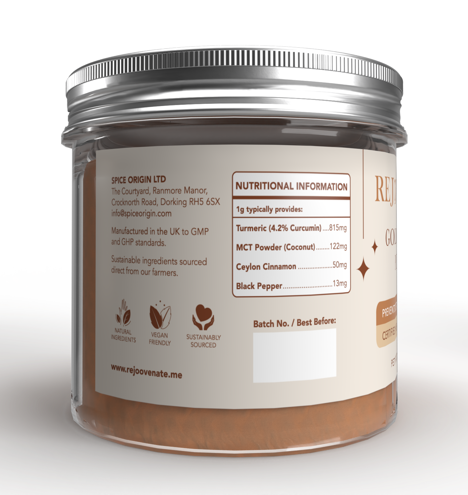 Golden Paste POWDER for Pets - (4.0% Curcumin)