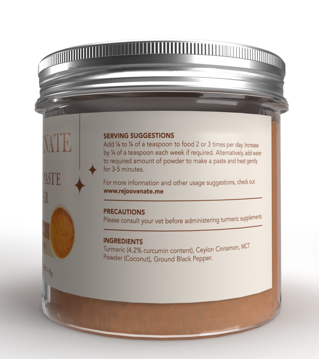 Golden Paste POWDER for Pets - (4.0% Curcumin)