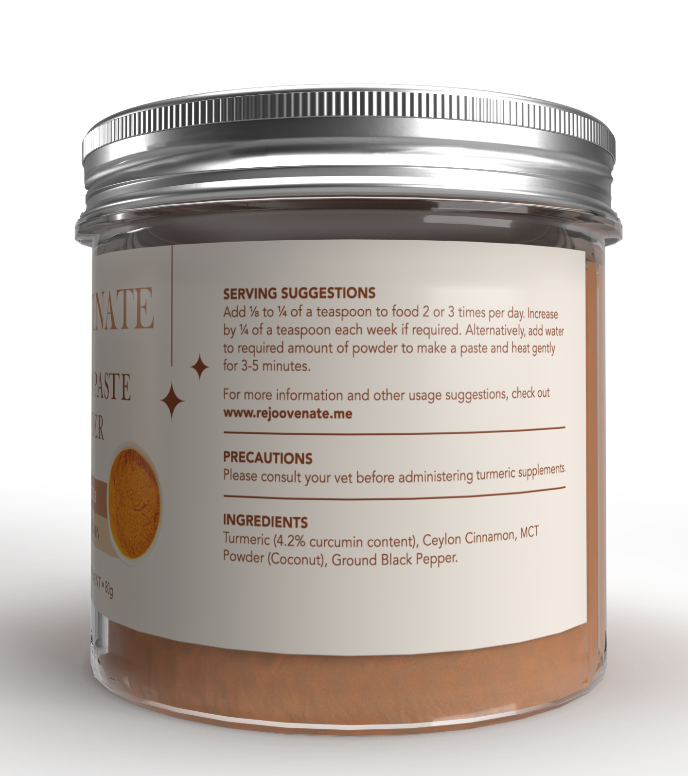 Golden Paste POWDER for Pets - (4.0% Curcumin)