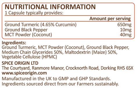 Golden Paste Capsules - (4.70% Curcumin)