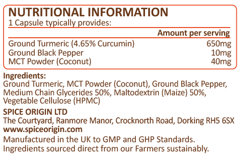 Golden Paste Capsules - (4.70% Curcumin)